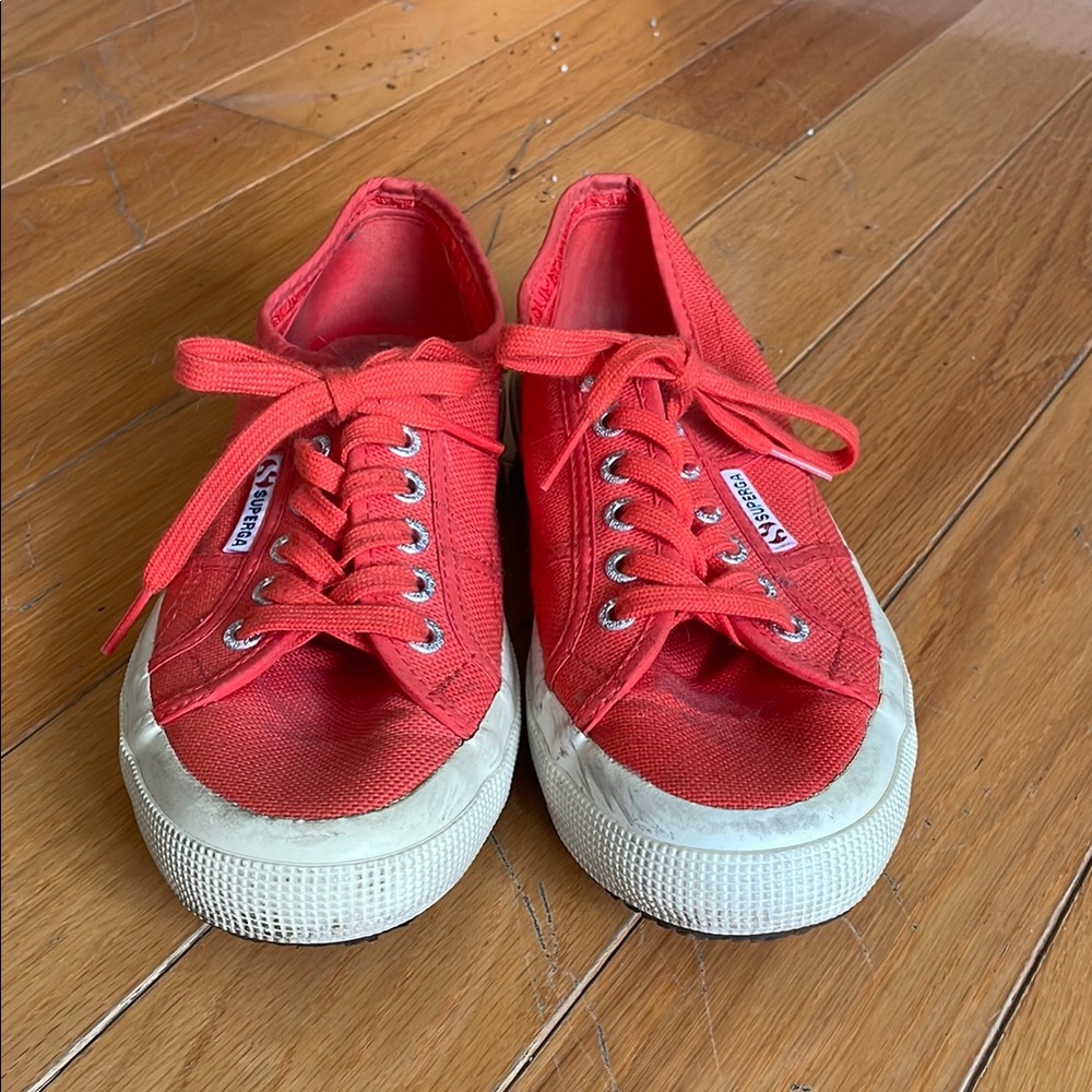 Superga Red Canvas Sneakers